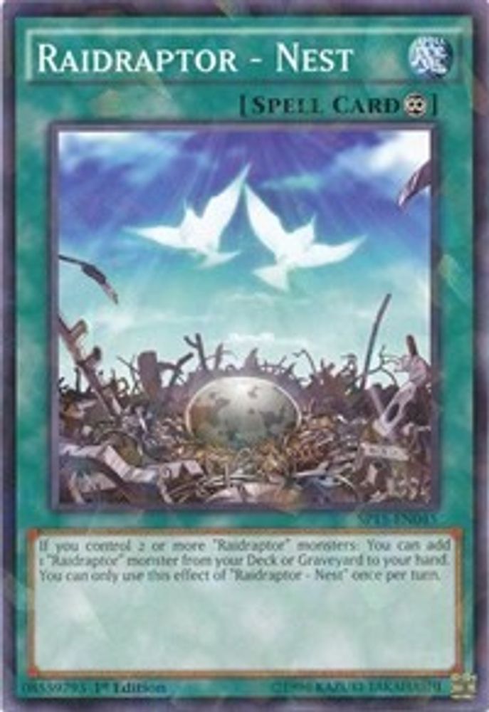 Raidraptor - Nest (Shatterfoil) (SP15-EN045) - Shatterfoil Rare