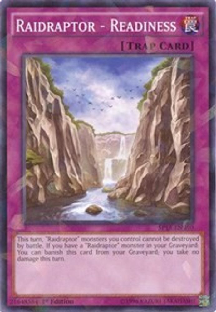 Raidraptor - Readiness (Shatterfoil) (SP15-EN050) - Shatterfoil Rare