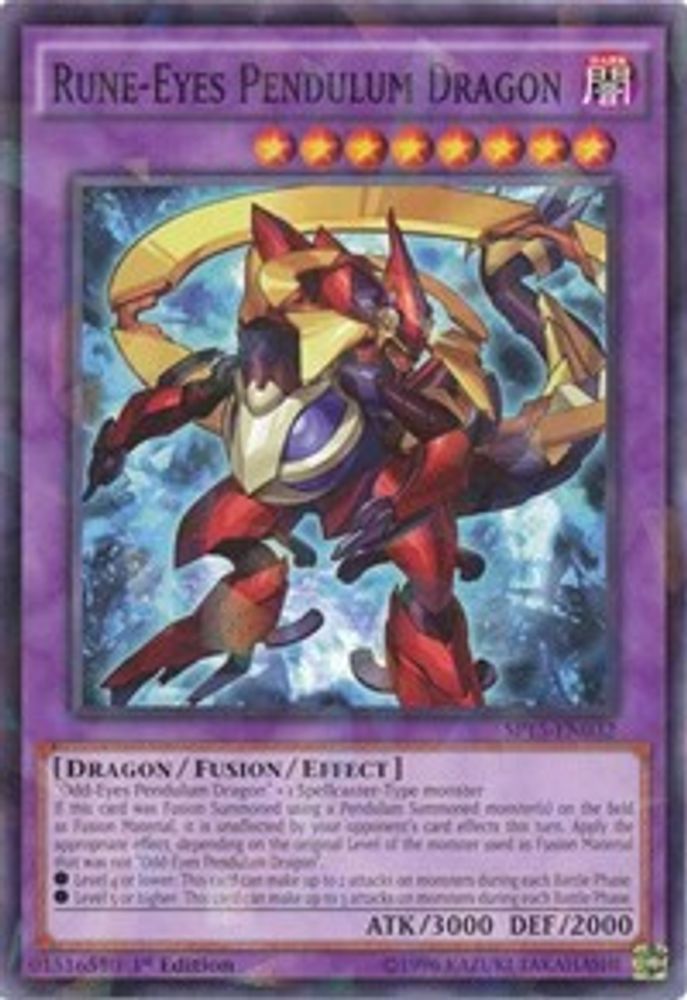 Rune-Eyes Pendulum Dragon (Shatterfoil) (SP15-EN032) - Shatterfoil Rare