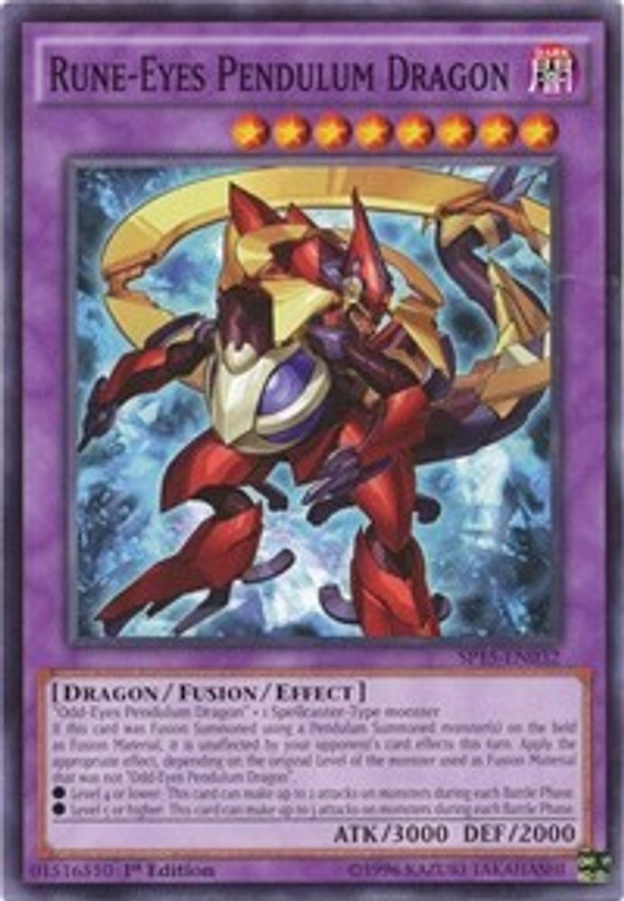 Rune-Eyes Pendulum Dragon (SP15-EN032) - Common