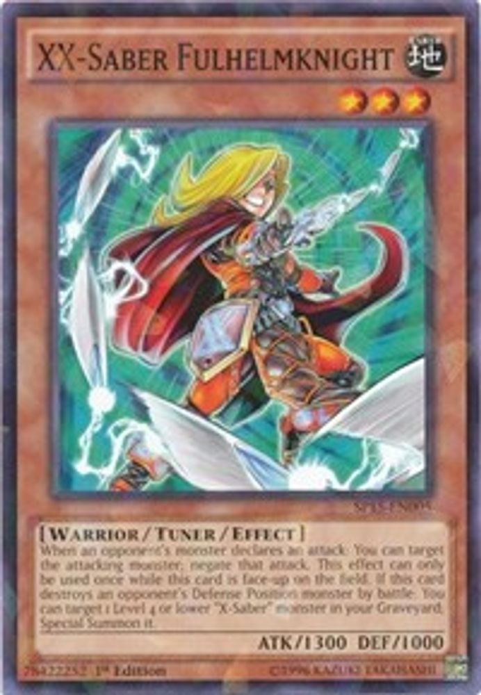 XX-Saber Fulhelmknight (Shatterfoil) (SP15-EN005) - Shatterfoil Rare