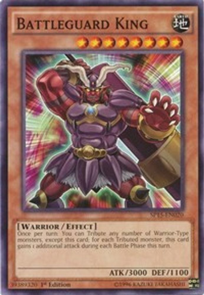 Battleguard King (Shatterfoil) (SP15-EN020) - Shatterfoil Rare