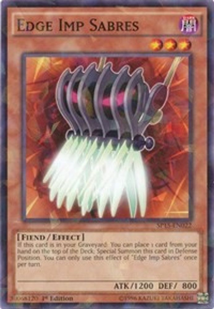 Edge Imp Sabres (Shatterfoil) (SP15-EN022) - Shatterfoil Rare
