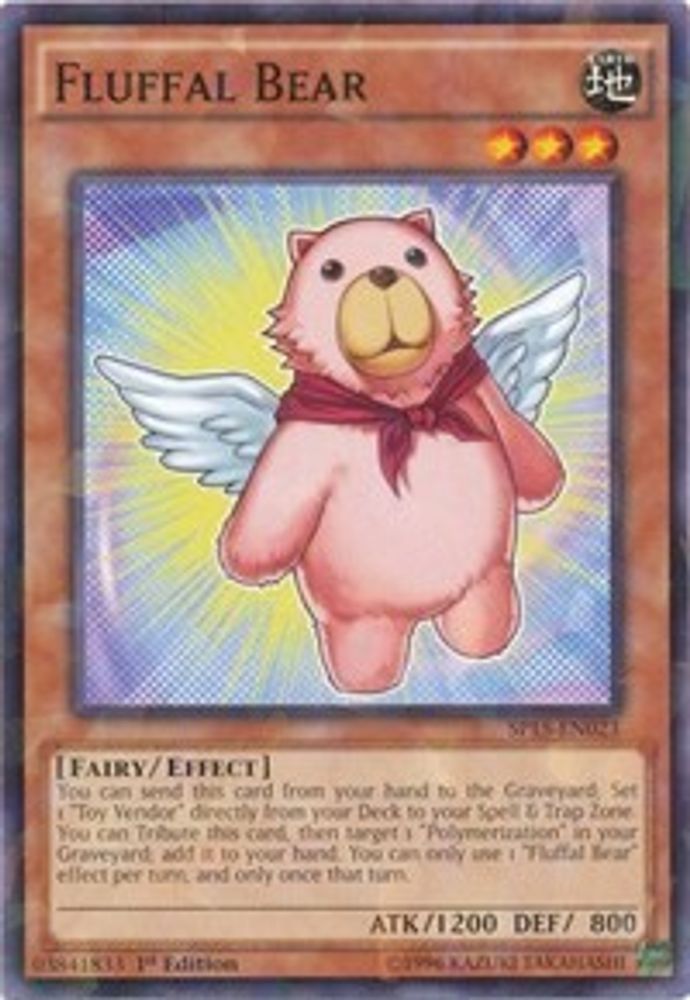 Fluffal Bear (Shatterfoil) (SP15-EN023) - Shatterfoil Rare