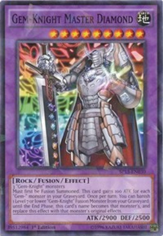 Gem-Knight Master Diamond (Shatterfoil) (SP15-EN030) - Shatterfoil Rare
