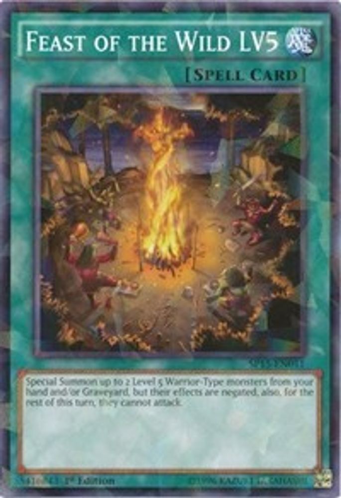 Feast of the Wild LV5 (Shatterfoil) (SP15-EN041) - Shatterfoil Rare