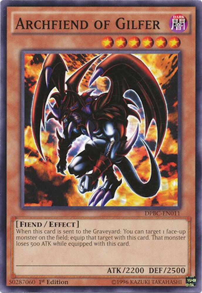Archfiend of Gilfer (DPBC-EN011) - Common
