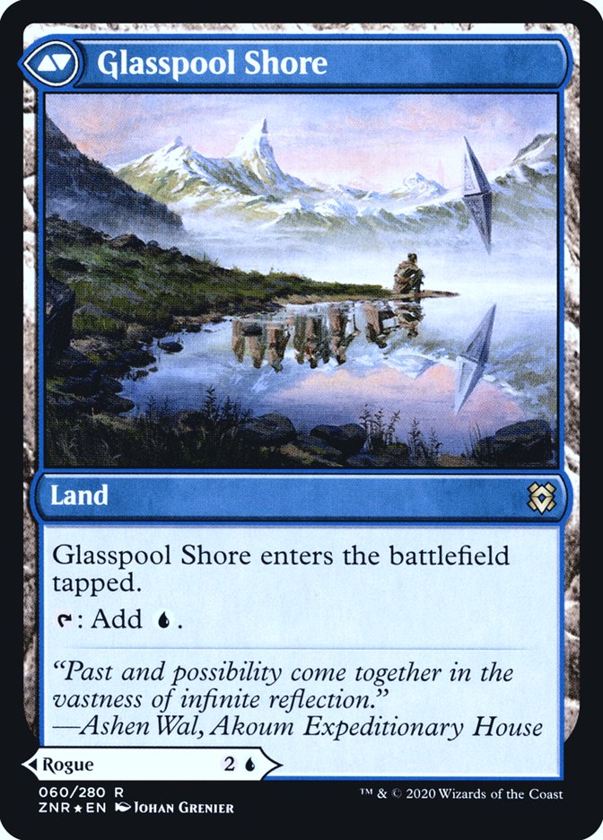 Glasspool Mimic // Glasspool Shore (PRE-60S) - Zendikar Rising Promos Foil