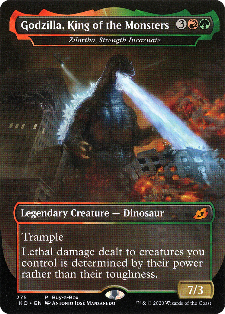 Zilortha, Strength Incarnate (BABP-275) - Ikoria: Lair of Behemoths / Godzilla, King of the Monsters (Borderless)