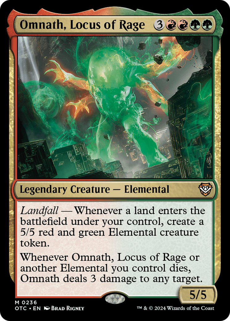 Omnath, Locus of Rage [Commandant des hors-la-loi de Thunder Junction] 