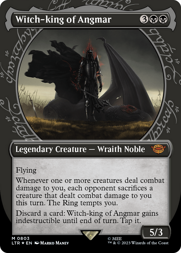 Witch-king of Angmar (LTR-803) - The Lord of the Rings: Tales of Middle-earth: (Showcase) (Borderless) Foil