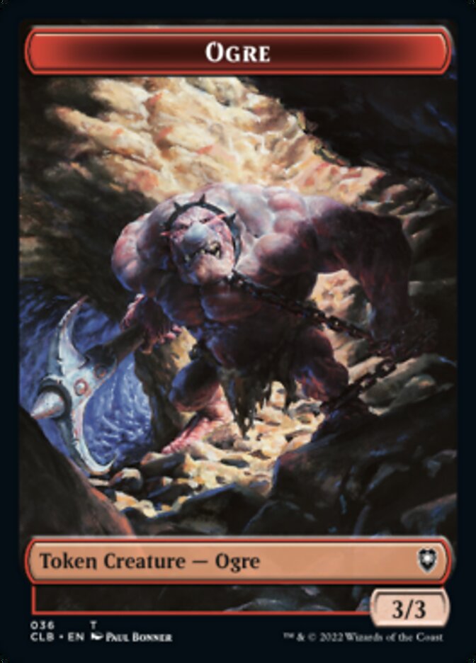 Sanglier // Jeton double face Ogre [Commander Legends : Battle for Baldur's Gate Tokens] 