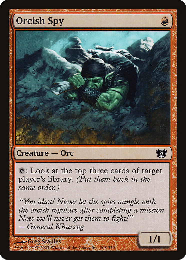 Orcish Spy (8ED-208★) - 8th Edition Foil
