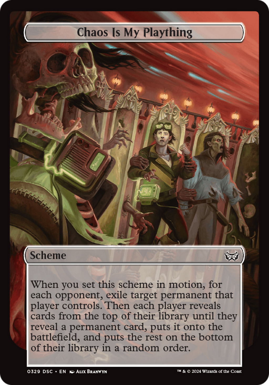 Chaos is My Plaything (Full Art) (A:DSC-329) - Duskmourn: House of Horror Commander