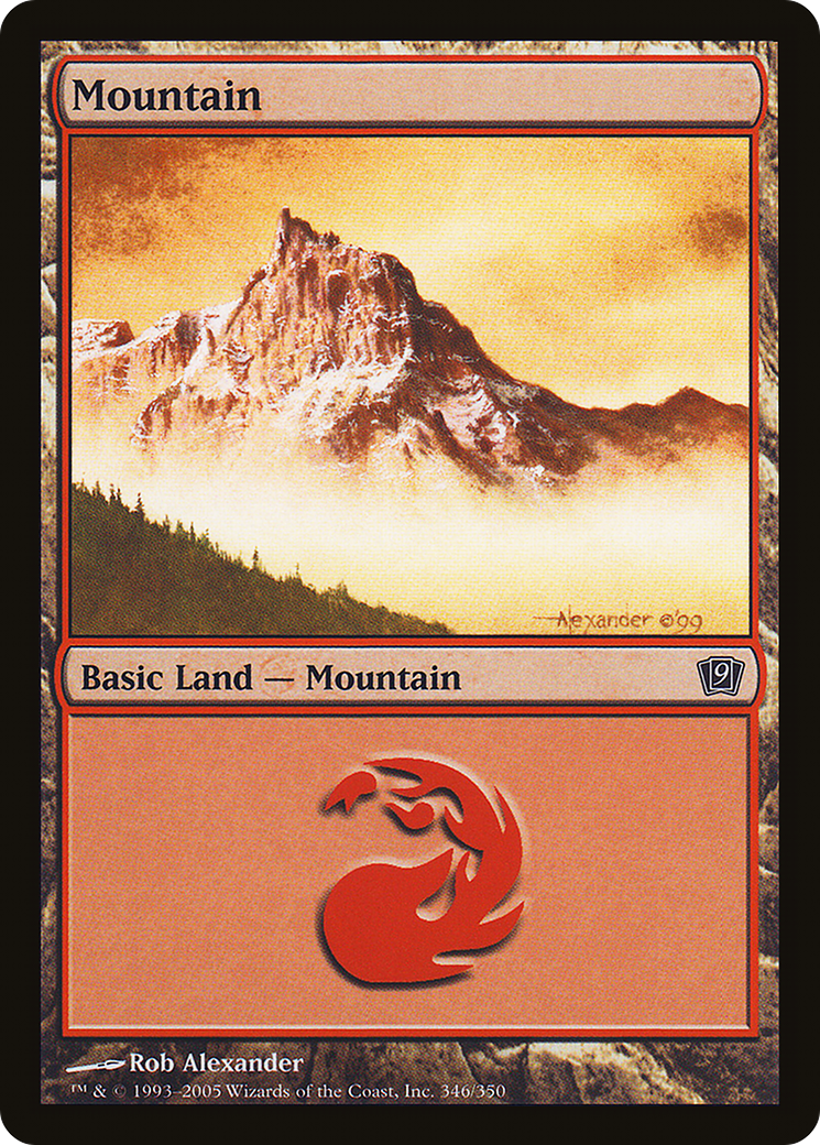 Mountain (346) (9ED-346) - 9th Edition Foil