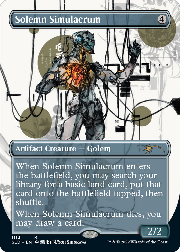 Simulacre solennel (Japanese Borderless) [Série Secret Lair Drop] 