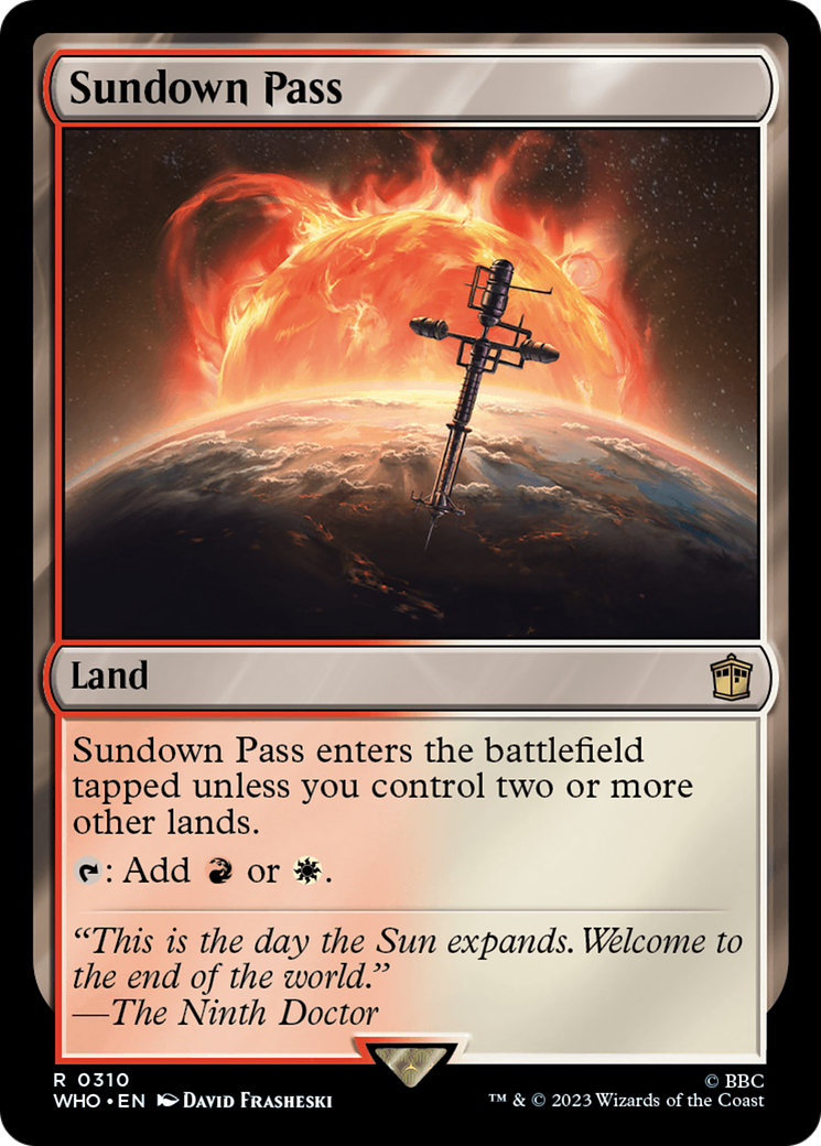 Sundown Pass (WHO-310) - Doctor Who