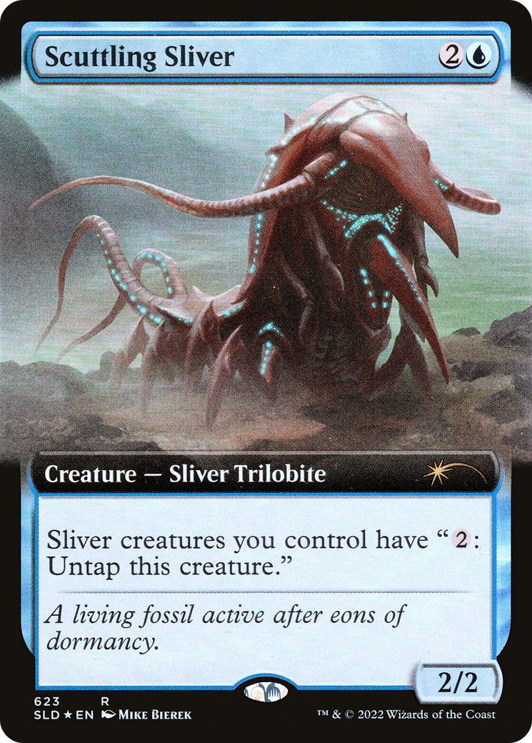 Scuttling Sliver (Art étendu) [Promotions Secret Lair Drop] 