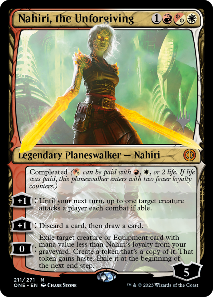 Nahiri, l'impitoyable (Pack promotionnel) [Phyrexia : All Will Be One Promos] 