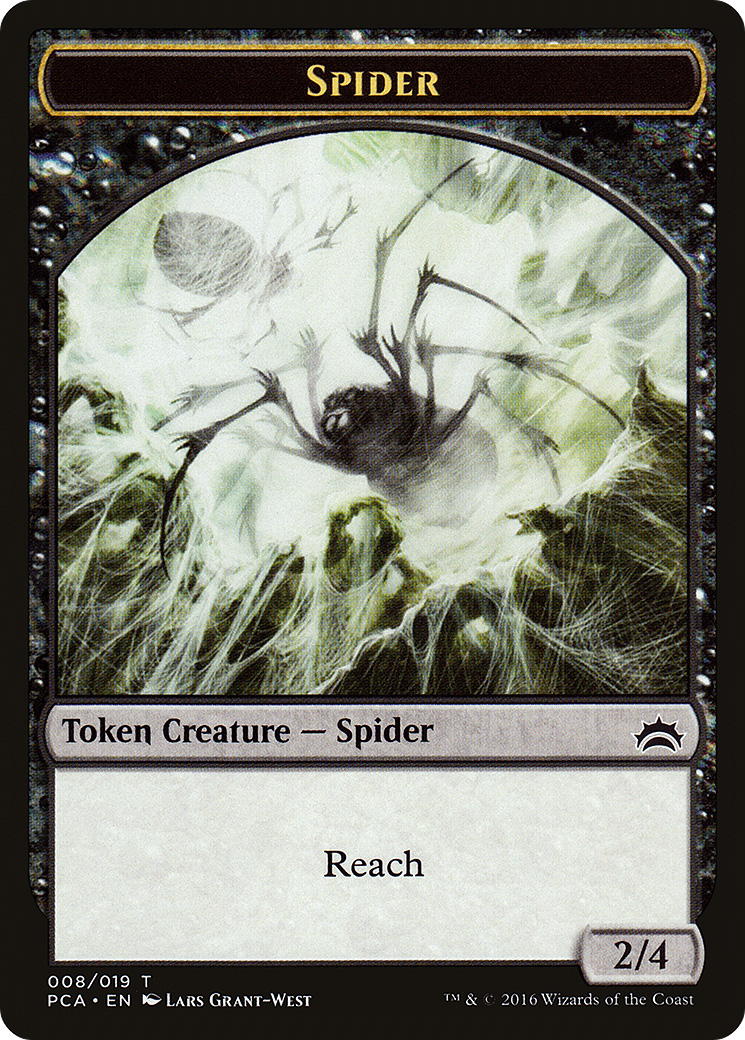 Spider // Saproling Double-Sided Token (PCA-8 // 19) - Planechase Anthology Tokens