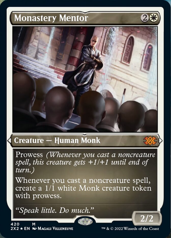 Mentor du monastère (feuille gravée) [Double Masters 2022] 