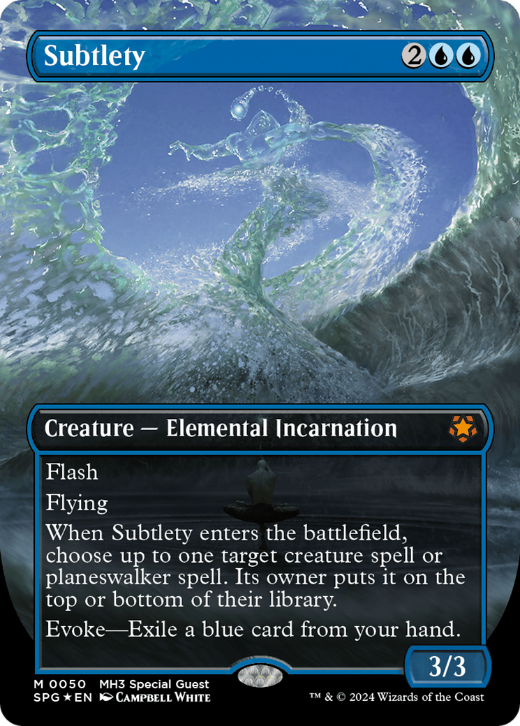 Subtilité (sans bordure) (feuille texturée) [Modern Horizons 3 Special Guest] 