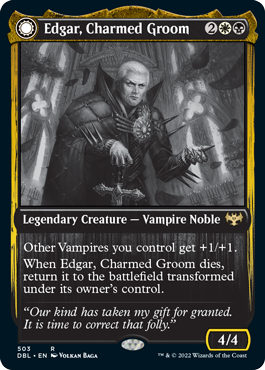 Edgar, Charmed Groom // Edgar Markov's Coffin (DBL-503) - Innistrad: Double Feature: (Double Faced Transform)