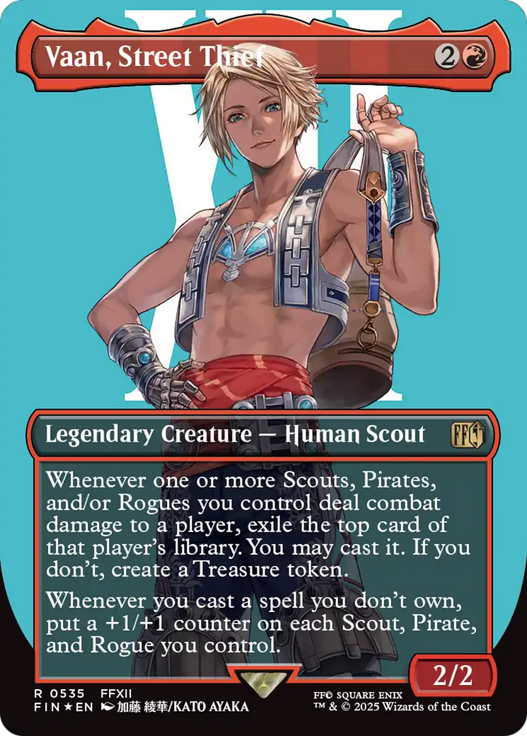Vaan, Street Thief (Borderless) (Surge Foil) (FIN-535) - FINAL FANTASY (Borderless) Foil