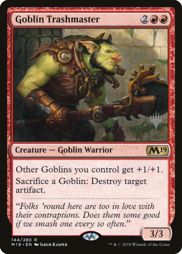 Goblin Trashmaster (Pack promotionnel) [Promos de l'ensemble de base 2019] 