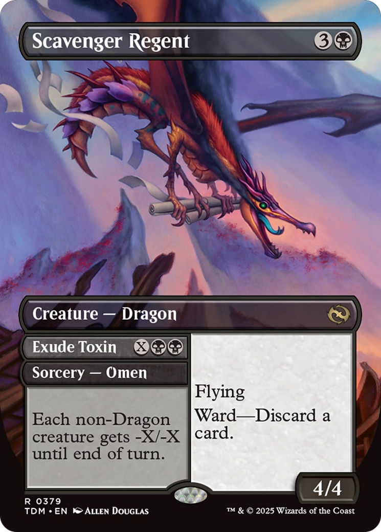 Scavenger Regent (Borderless) (TDM-379) - Tarkir: Dragonstorm (Borderless)