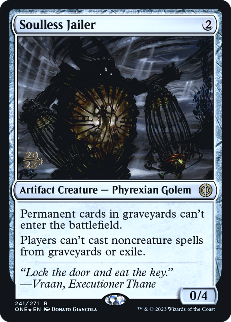 Soulless Jailer [Phyrexia : All Will Be One Avant-première Promos] 