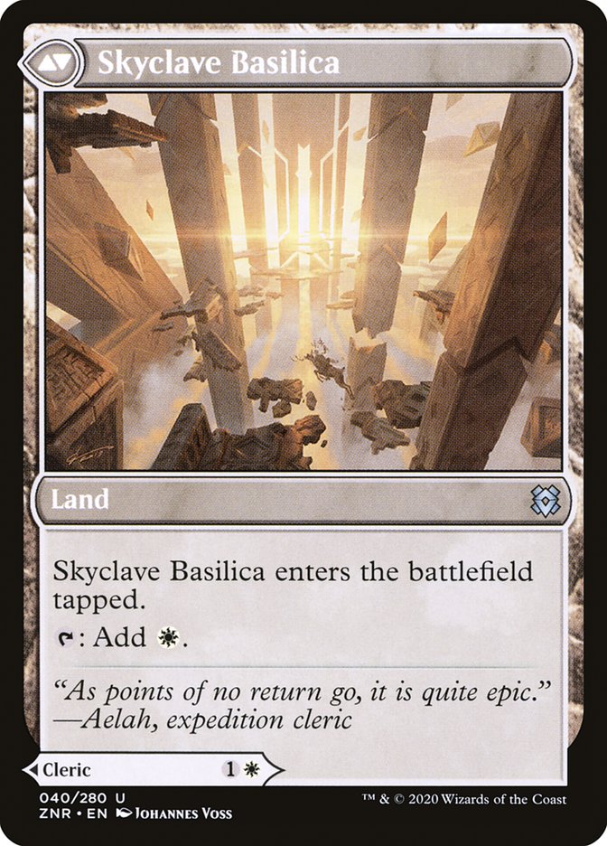 Clerc du Skyclave // ​​Basilique du Skyclave [Zendikar Rising] 