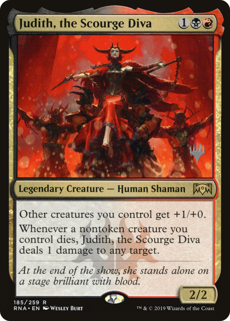 Judith, la diva du Fléau (Pack promotionnel) [Promos Ravnica Allegiance] 