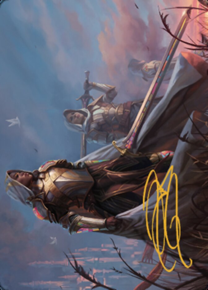 Danitha, Benalia's Hope Art Card (Signature estampillée or) [Dominaria United Art Series] 