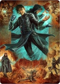 Jace, carte d'art Mirror Mage 2 [Série d'art Zendikar Rising] 