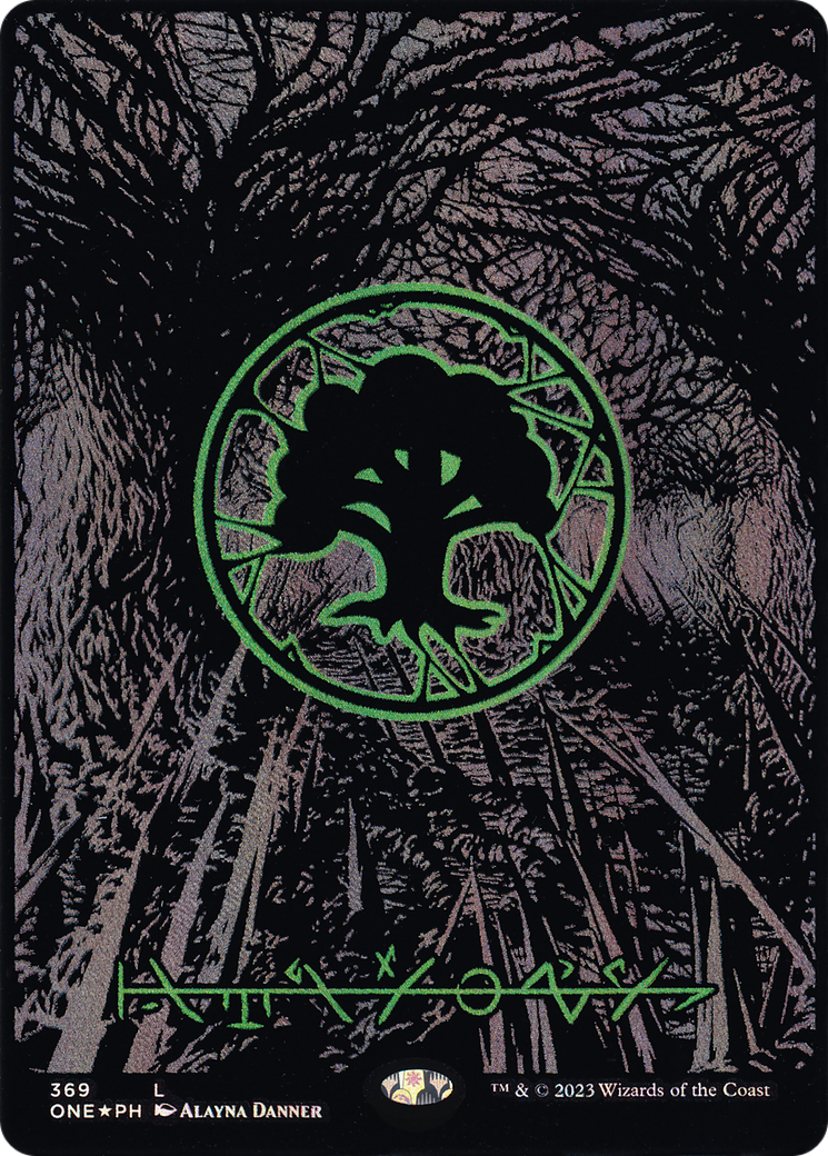 Forêt (369) (Feuille surélevée de nappe de pétrole) [Phyrexia : Tous seront un] 