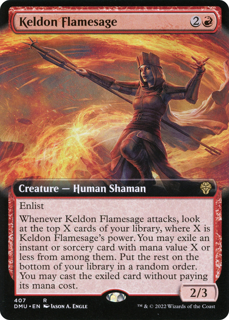 Keldon Flamesage (Art étendu) [Dominaria United] 