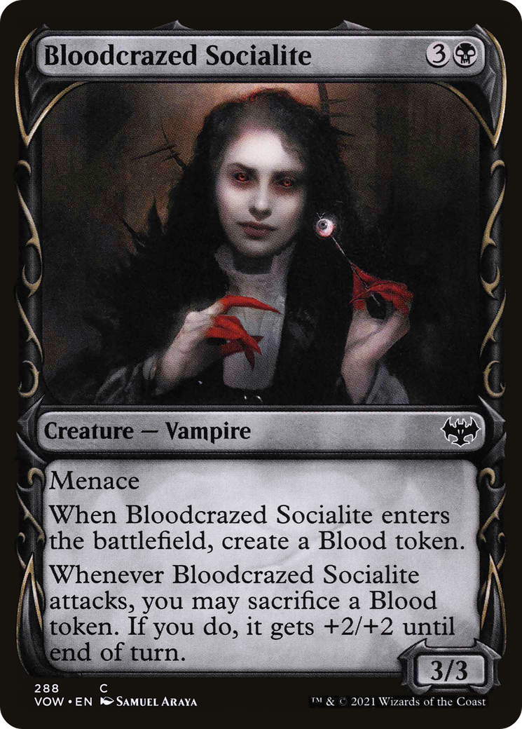 Bloodcrazed Socialite (VOW-288) - Innistrad: Crimson Vow: (Showcase)