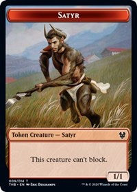Satyr // Jeton double face en or [Theros Beyond Death Tokens] 