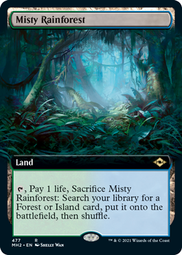 Misty Rainforest (MH2-477) - Modern Horizons 2: (Extended Art)