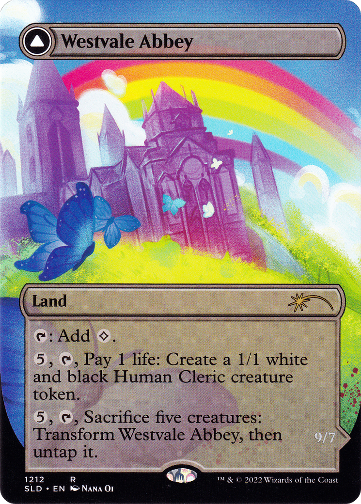 Abbaye de Westvale // Ormendahl, Profane Prince (Display Commander) (Borderless) [Secret Lair: From Cute to Brute] 