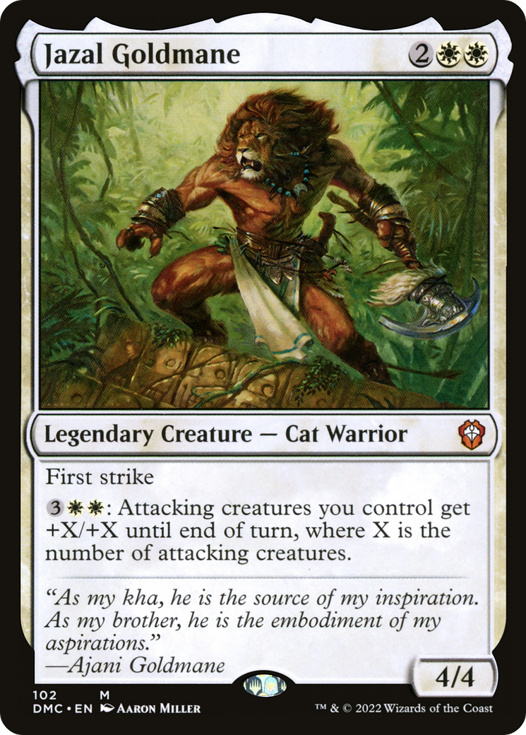 Jazal Goldmane [Commandant de Dominaria United] 