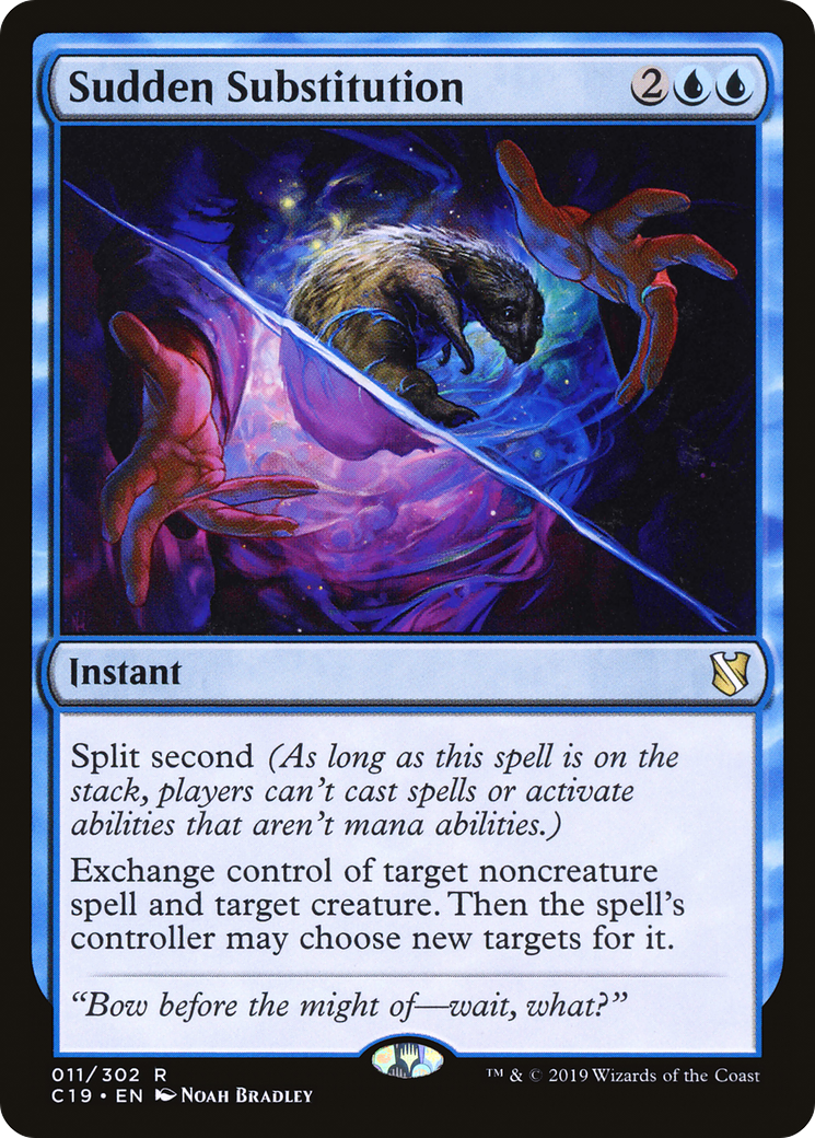 Remplacement soudain [Commandant 2019] 