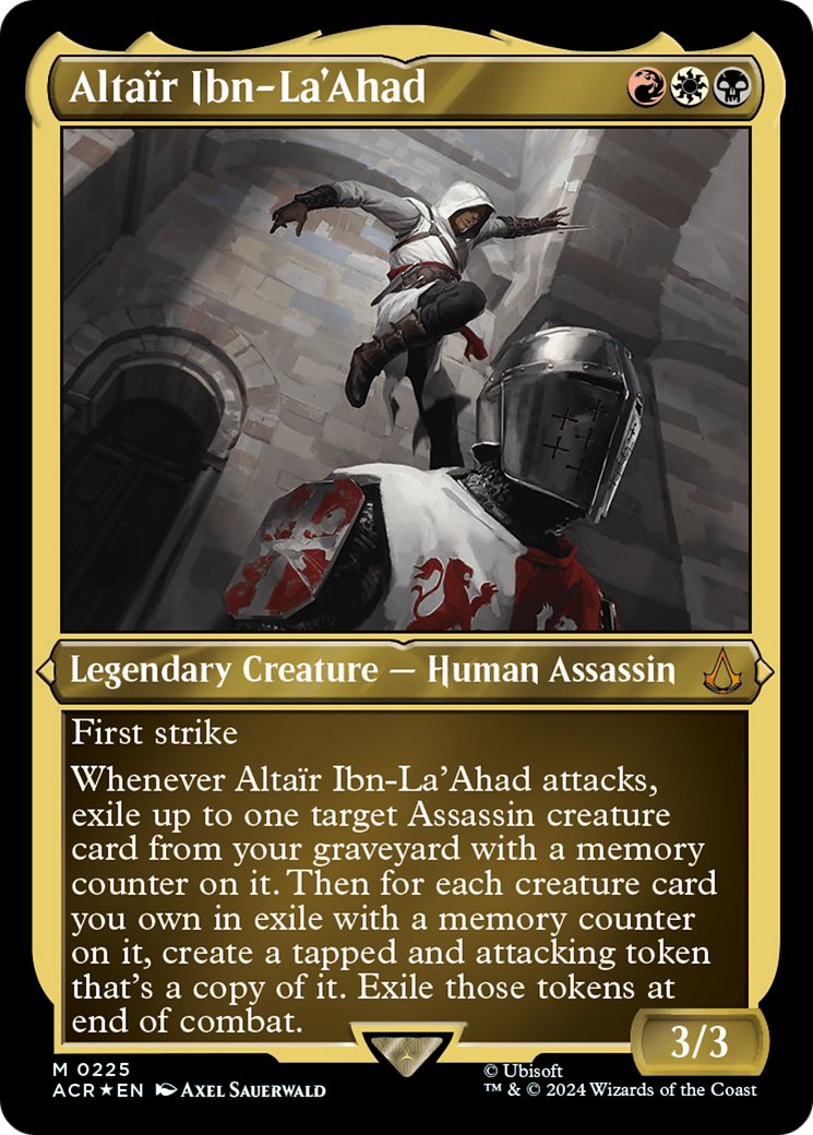 Altaïr Ibn-La'Ahad (feuille gravée) [Assassin's Creed] 