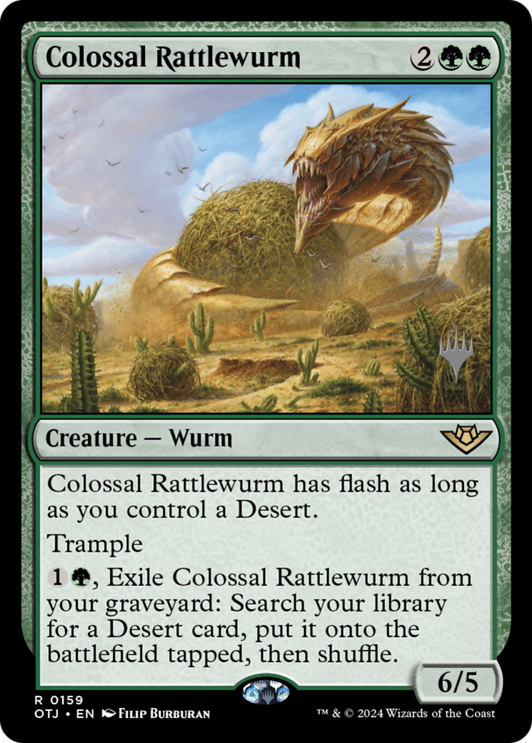 Colossal Rattlewurm (Pack promotionnel) [Promotions des hors-la-loi de Thunder Junction] 