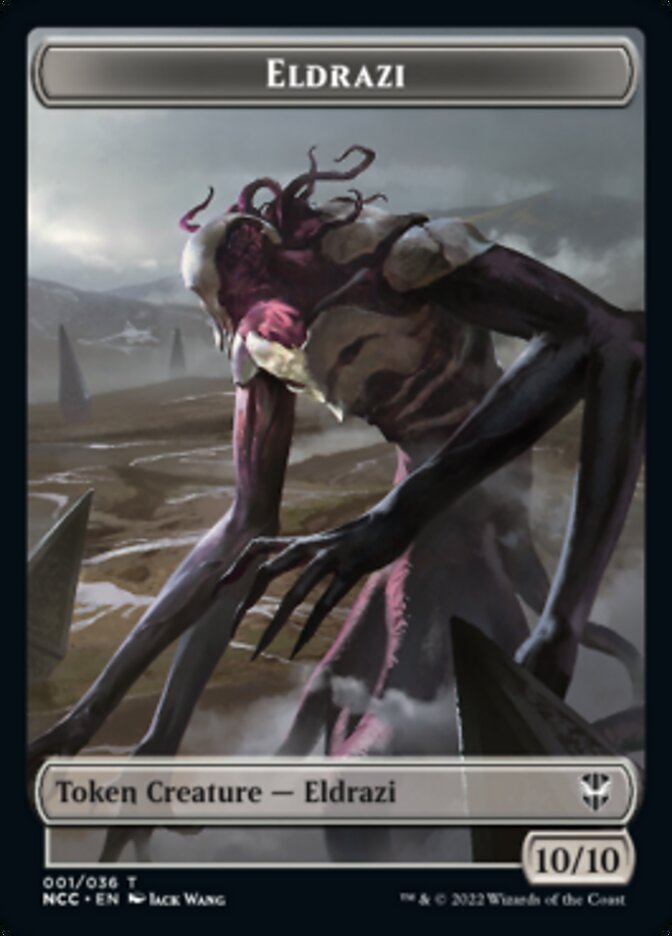 Eldrazi // Jeton double face de soldat humain [Jetons de commandant des rues de New Capenna] 