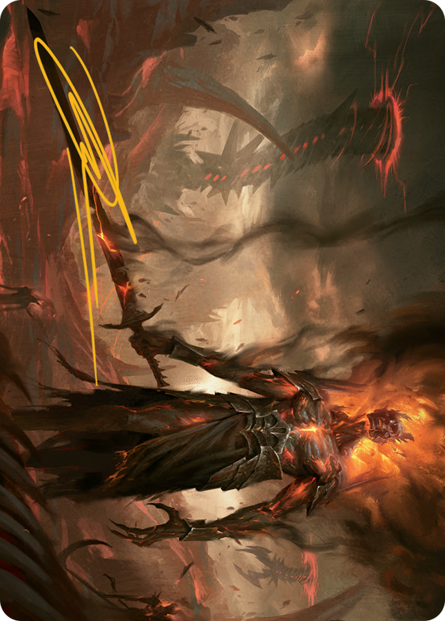 Carte artistique Ashen Reaper (signature estampillée or) [Série artistique March of the Machine] 