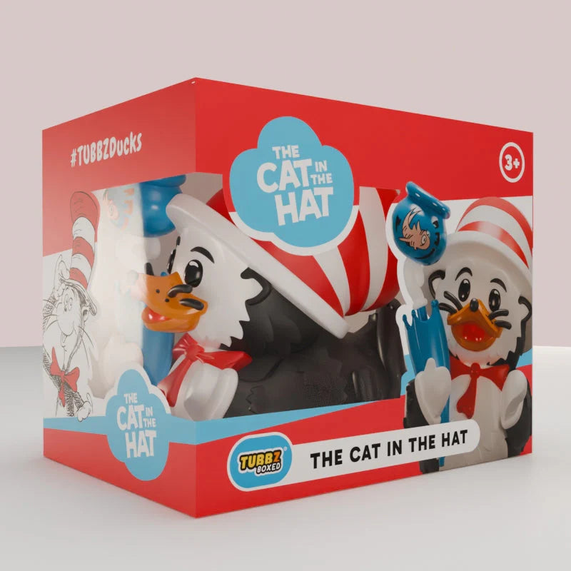 Tubbz - Boxed Rubber Duck - The Cat in The Hat - The Cat