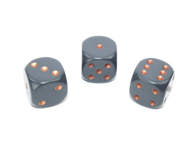 Chessex - 12D6 - Opague Grey/Copper