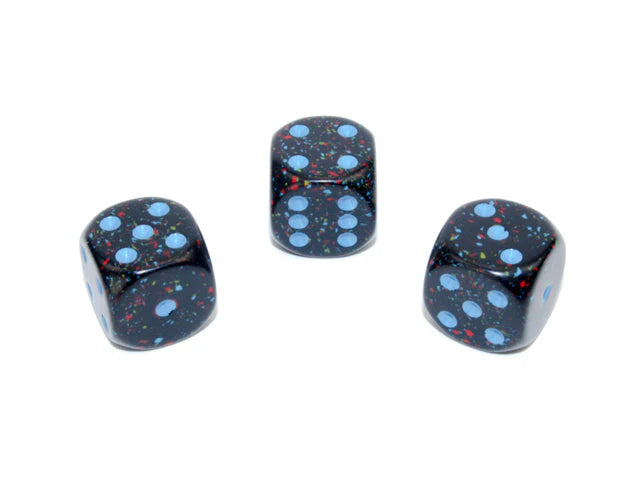 Chessex - 12D6 - Speckled Blue Stars